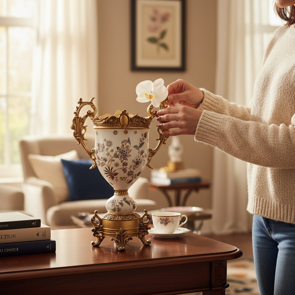 Polyresin Floral Vase