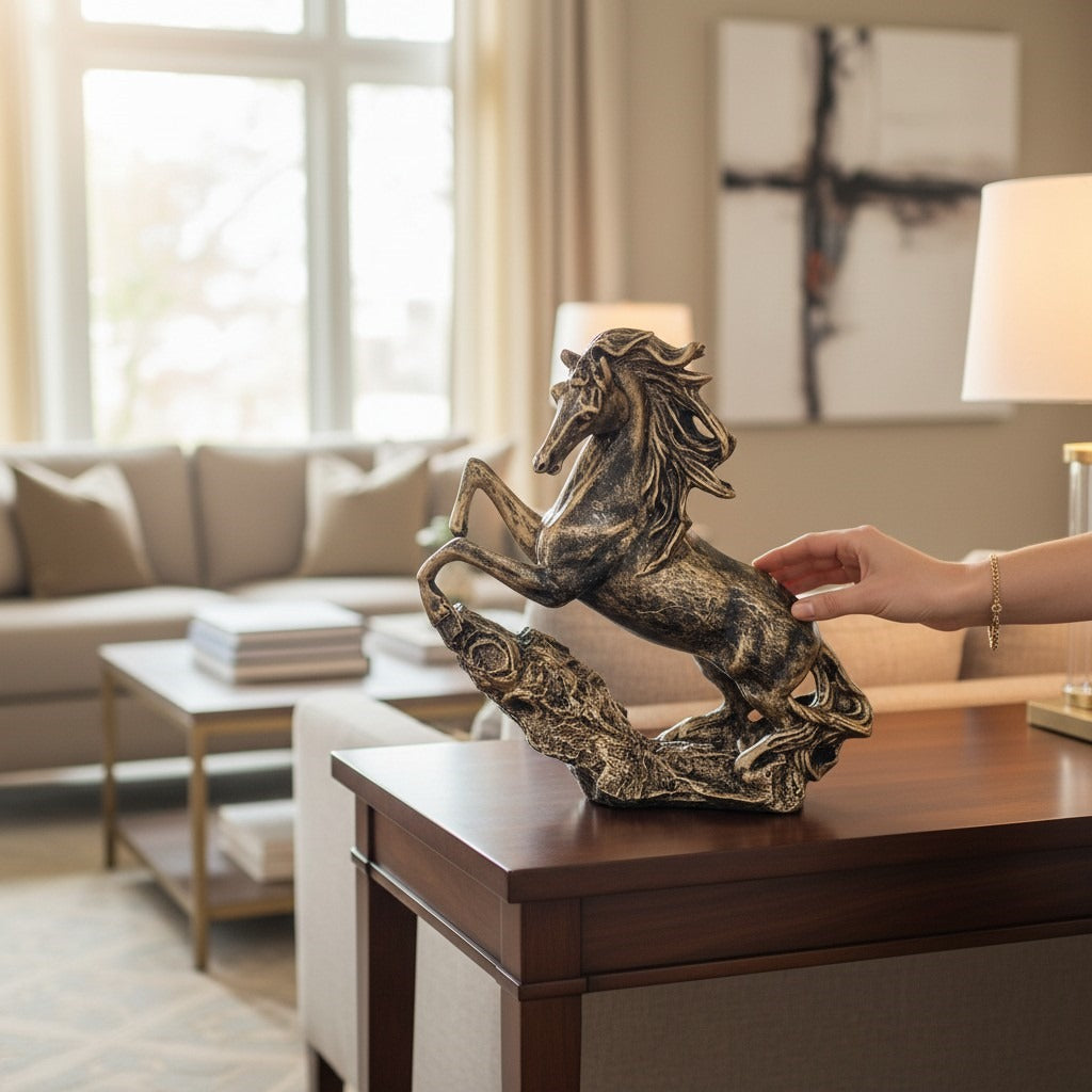 Rearing Horse Sculpture