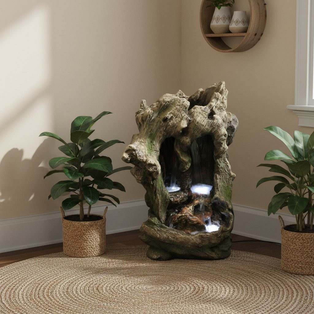 Knotty Log Fountain