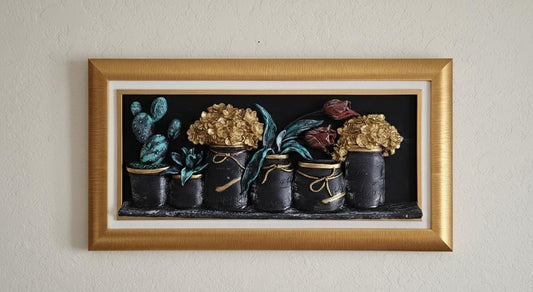 6 pot flower frame