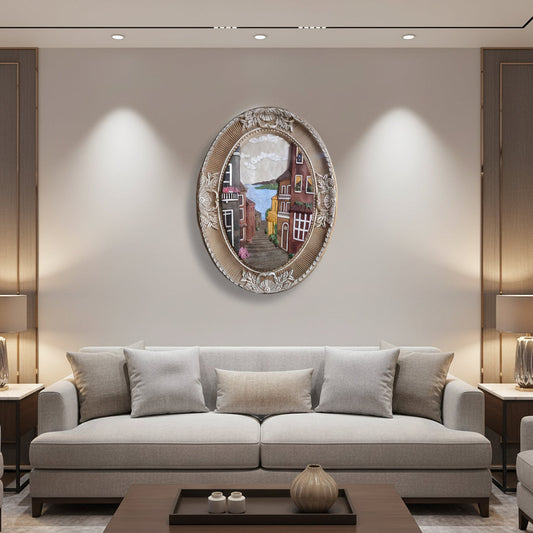 Vintage Oval Wall Plaque