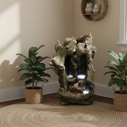Knotty Log Fountain