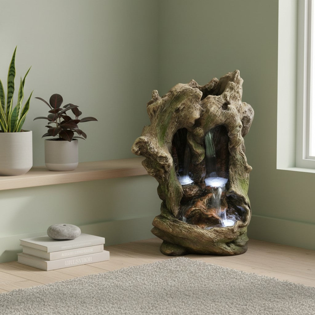Knotty Log Fountain
