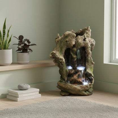 Knotty Log Fountain