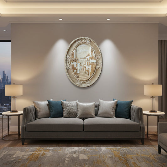 Oval Relief Wale Plaque