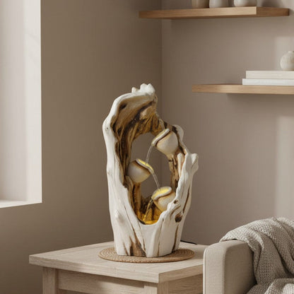 White Tree Trunk Waterfall