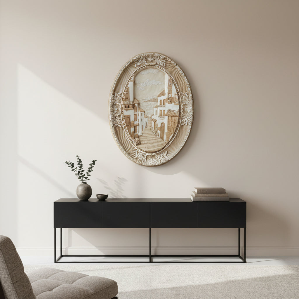 Oval Relief Wale Plaque