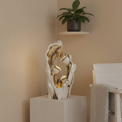 White Tree Trunk Waterfall