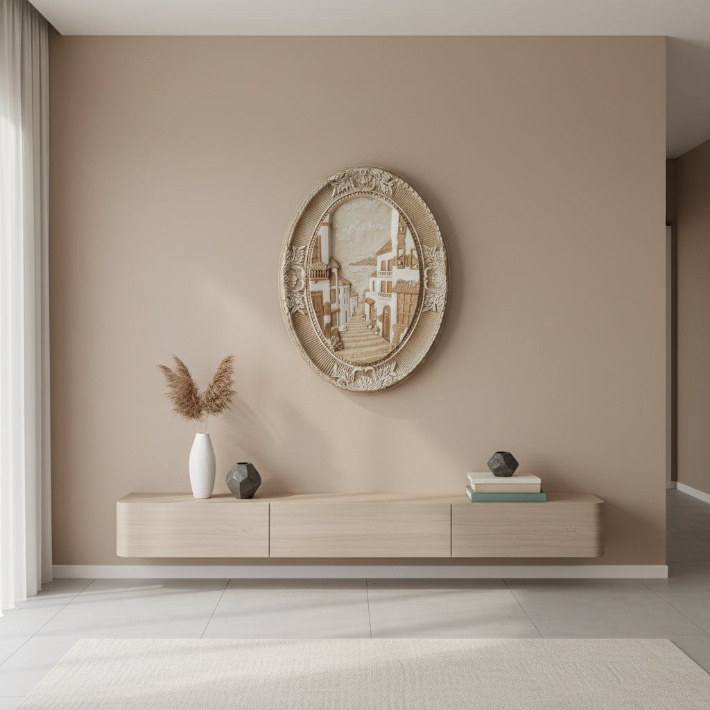 Oval Relief Wale Plaque