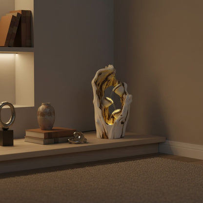 White Tree Trunk Waterfall