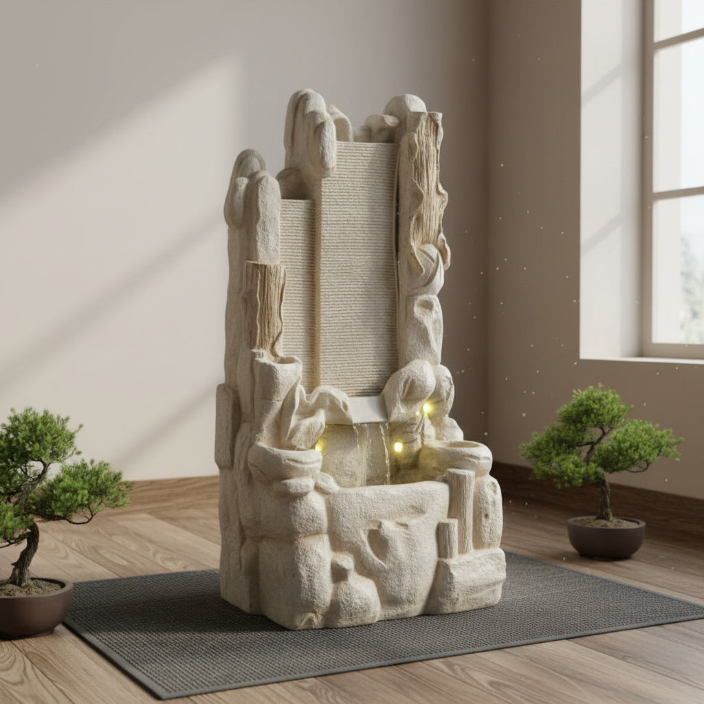 Zen Stone Cascade Fountain