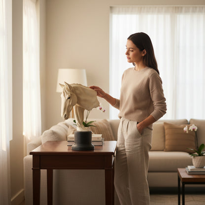 Amilcare Santini horse head sculpture