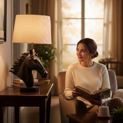 Royal Bronze Horse table lamp