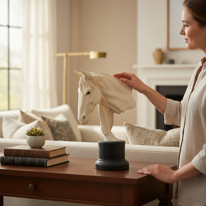 Amilcare Santini horse head sculpture